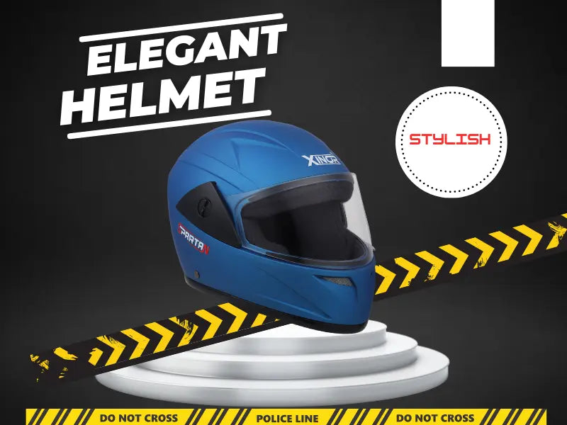 Xinor Full Face Helmet Motorcycle Riding ISI Certified - Medium (MT Blue) Xinor HelmetXinor Helmet ISI Certified By Xinor