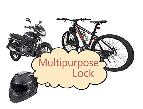 Durable Key Cable Lock for Versatile Security – Ideal for Helmets, Luggage, Cylinders & More (Red) Xinor HelmetXinor Helmet ISI Certified By Xinor