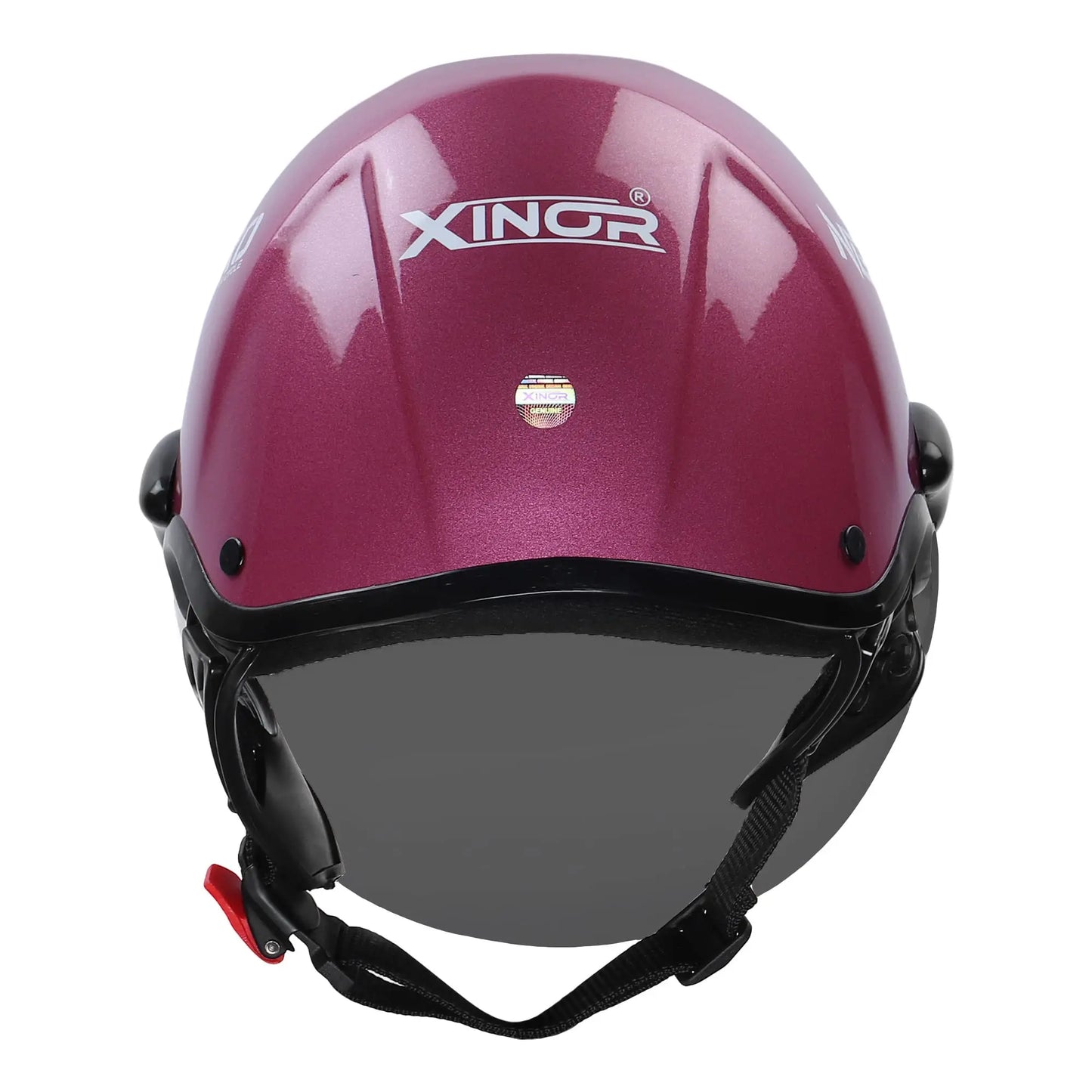 Xinor Nexo Half Helmet for Men and Women -Medium (Pink, Black Visor) XinorXinor Helmet ISI Certified By Xinor