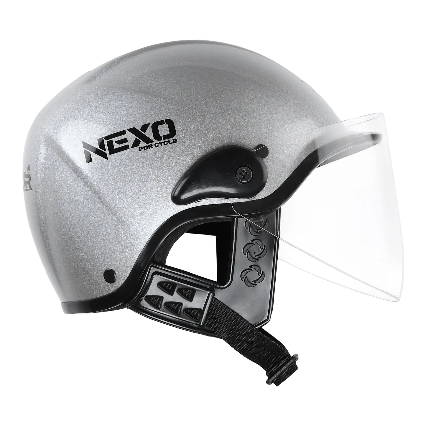 Xinor Nexo Half Helmet for Men and Women -Medium (Silver) XinorXinor Helmet ISI Certified By Xinor