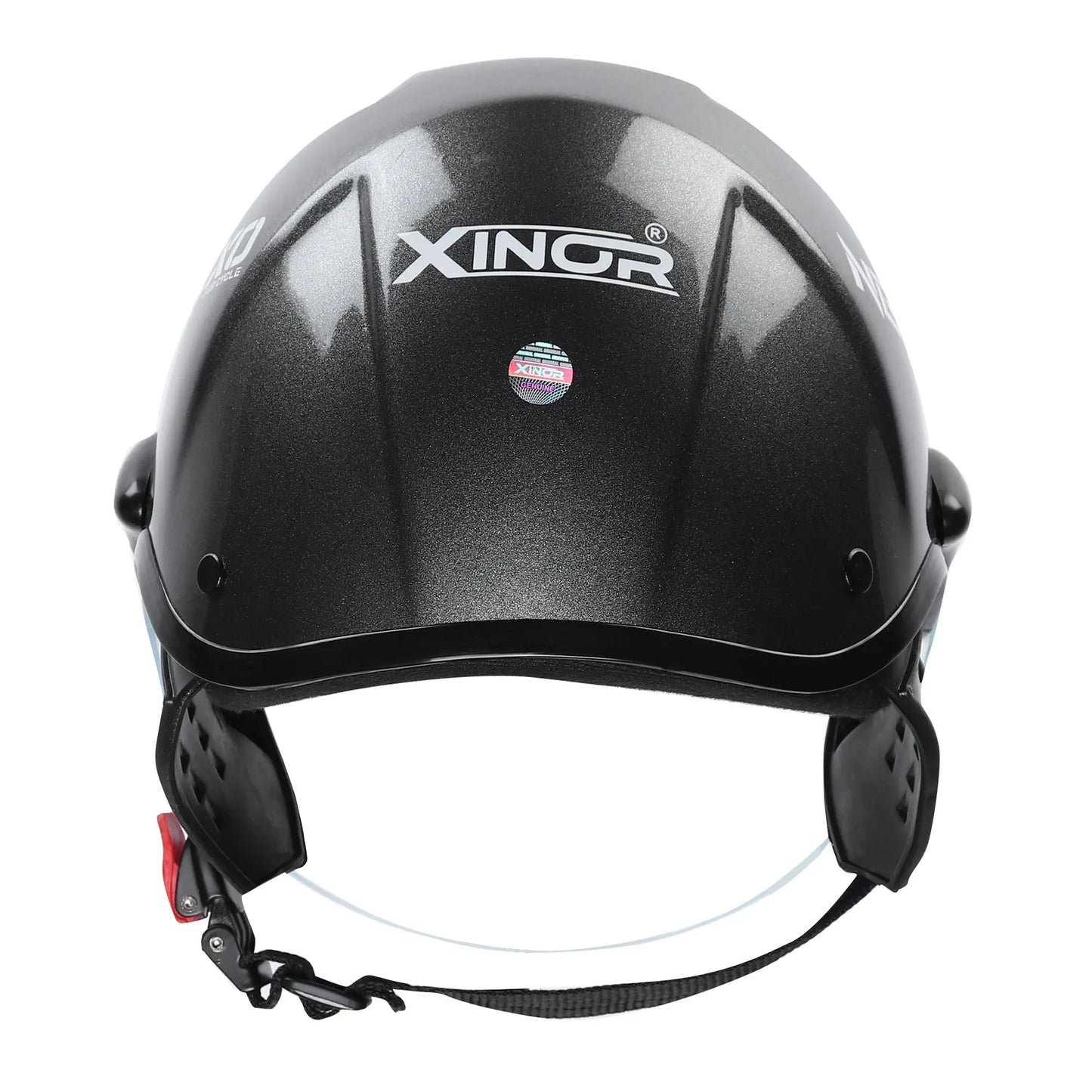 Xinor Nexo Half Helmet for Men and Women -Medium (Silver Black) XinorXinor Helmet ISI Certified By Xinor
