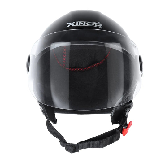 Xinor Nexo Half Helmet for Men and Women -Medium (Black) - Xinor Helmet