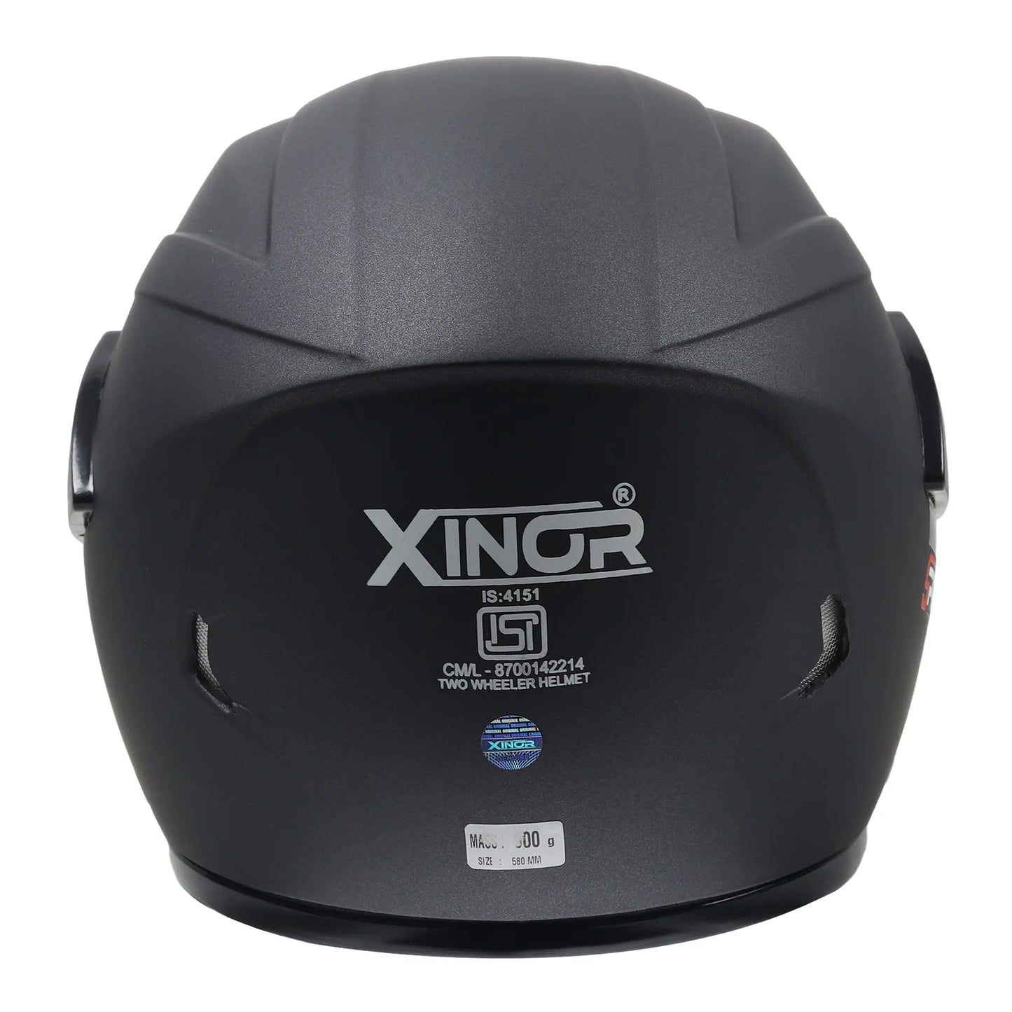 Xinor Full Face Helmet Motorcycle Riding ISI Certified - Medium (MT Silver Black) Xinor HelmetXinor Helmet ISI Certified By Xinor