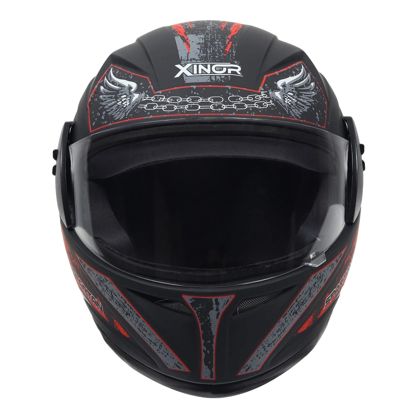 Xinor Full Face Helmet Motorcycle Riding ISI Certified - Medium (Red Decor 2) Xinor HelmetXinor Helmet ISI Certified By Xinor