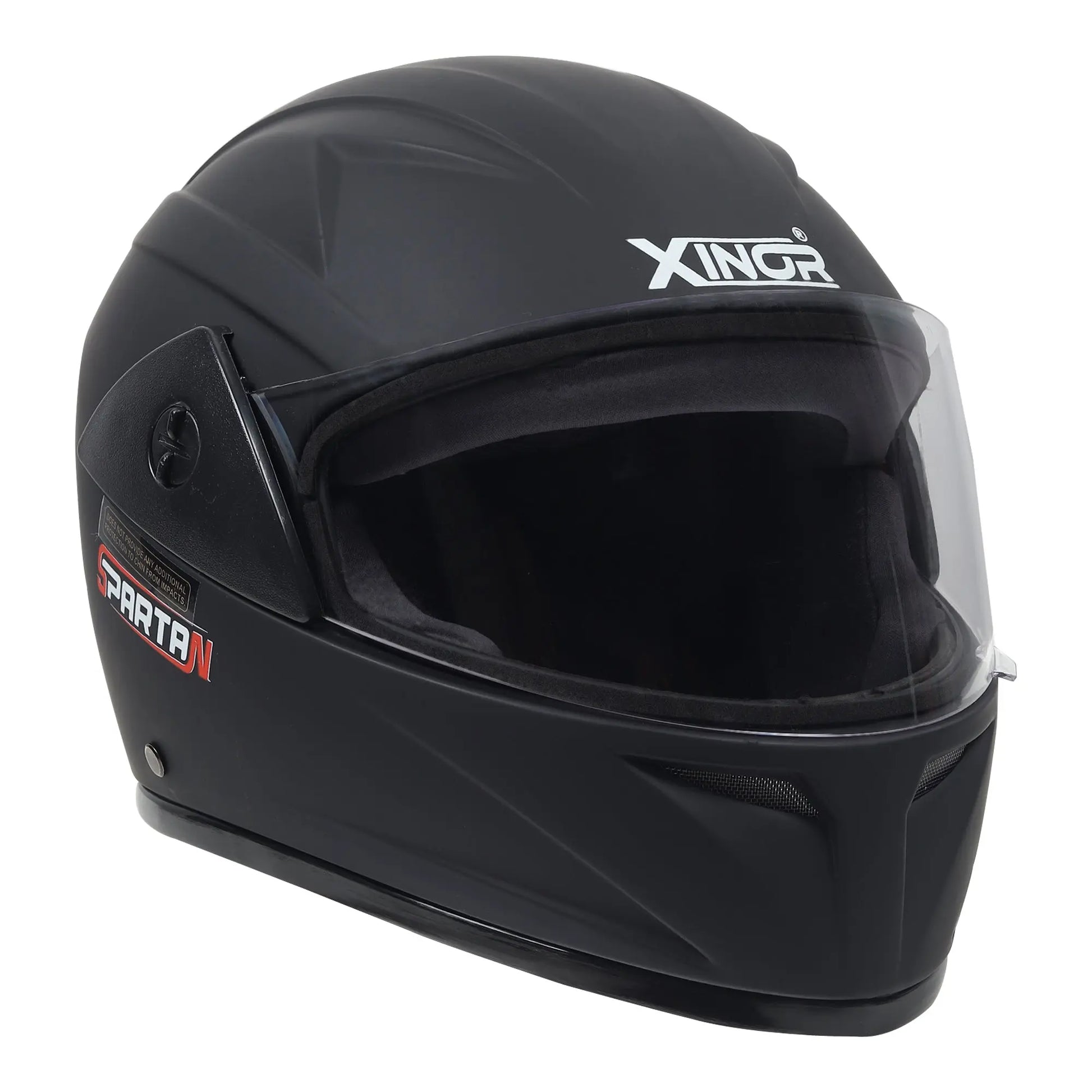 Xinor Full Face Helmet Motorcycle Riding ISI Certified - Medium (MT Black) - Xinor Helmet