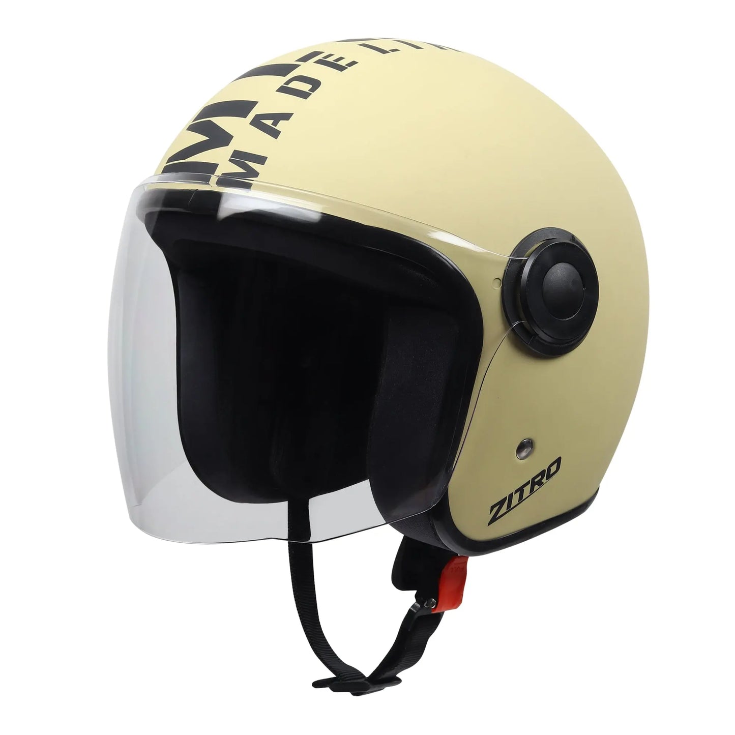 Open face Helmet for Motorcycle ISI certified Helmet with Long Visor for Men & Women -Medium (MT Strom) Xinor HelmetXinor Helmet ISI Certified By Xinor