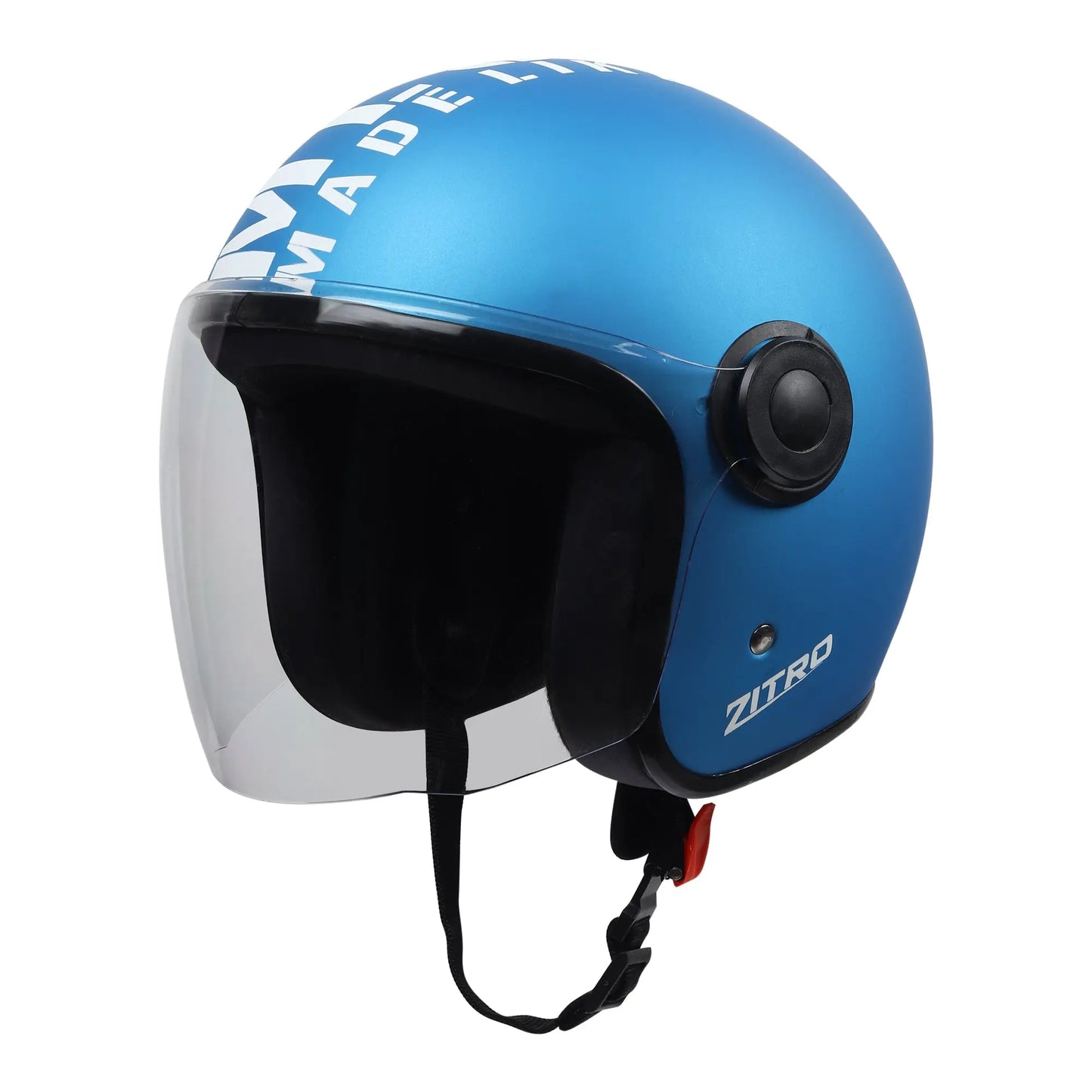 Open face Helmet for Motorcycle ISI certified Helmet with Long Visor for Men & Women -Medium (MT Blue) Xinor HelmetXinor Helmet ISI Certified By Xinor