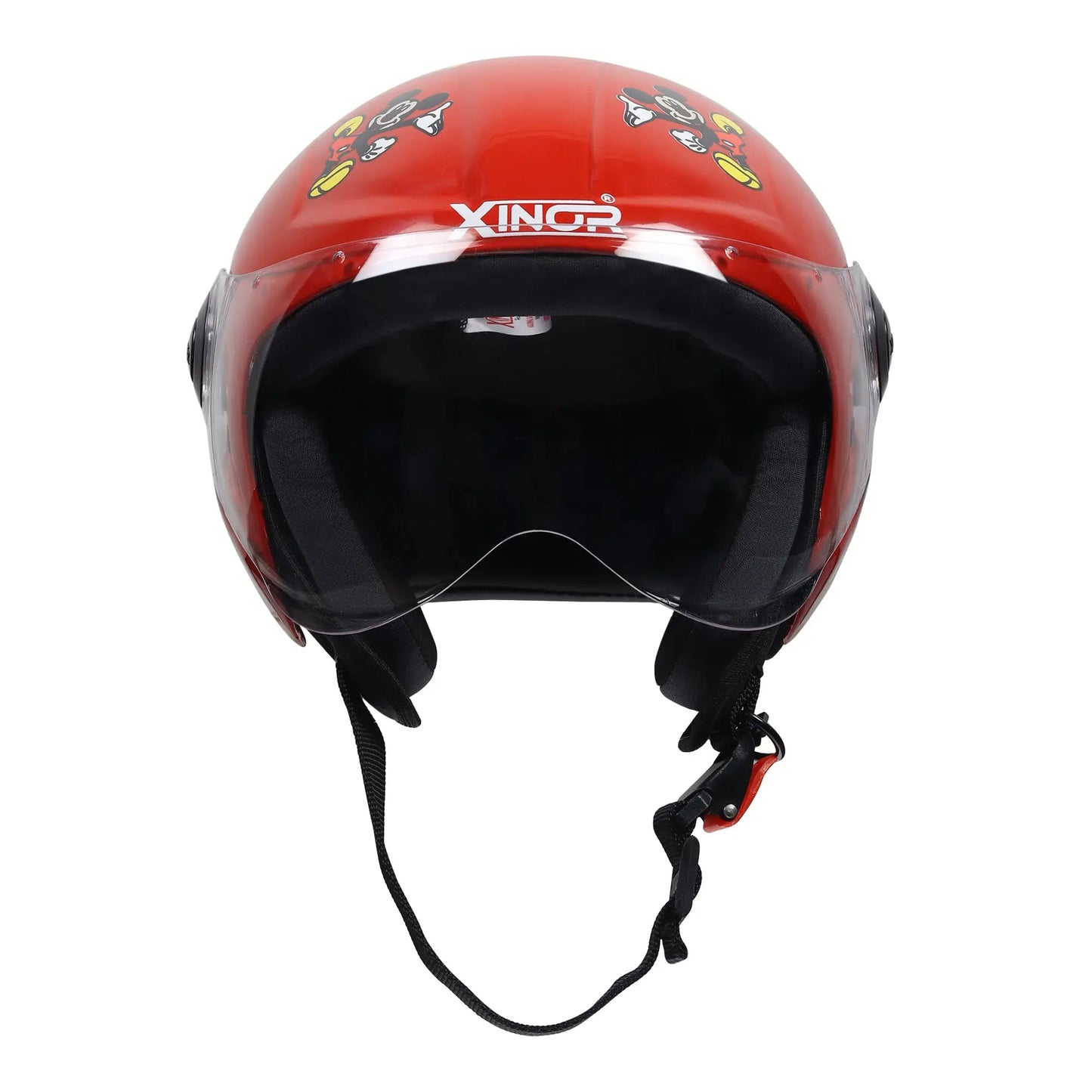 Kids Motorcycling Helmet ISI Certified Ages 6-14 Years Mickey Mouse Design - Xs (Red) My StoreXinor Helmet ISI Certified By Xinor