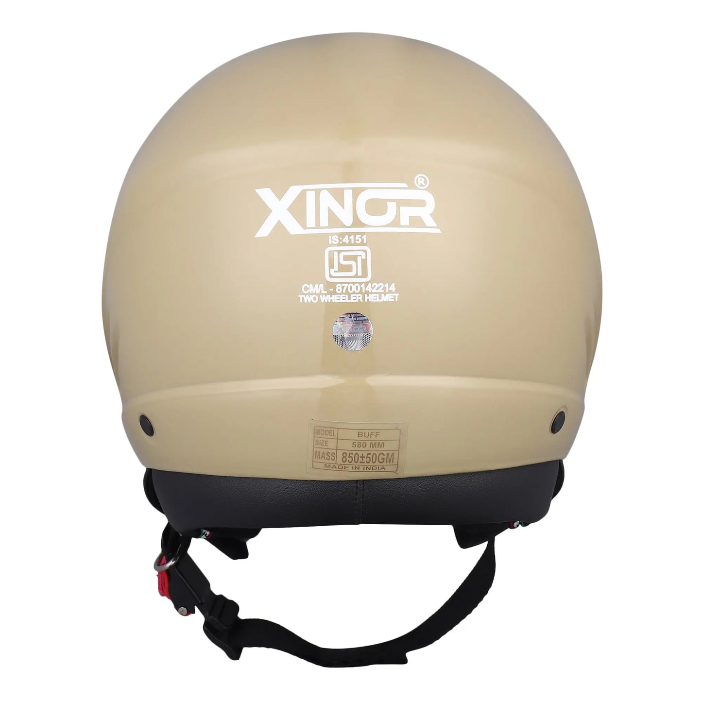 Open Face Motorcycle Helmet ISI Certified for Men & Women - Medium (Strom) My StoreXinor Helmet ISI Certified By Xinor