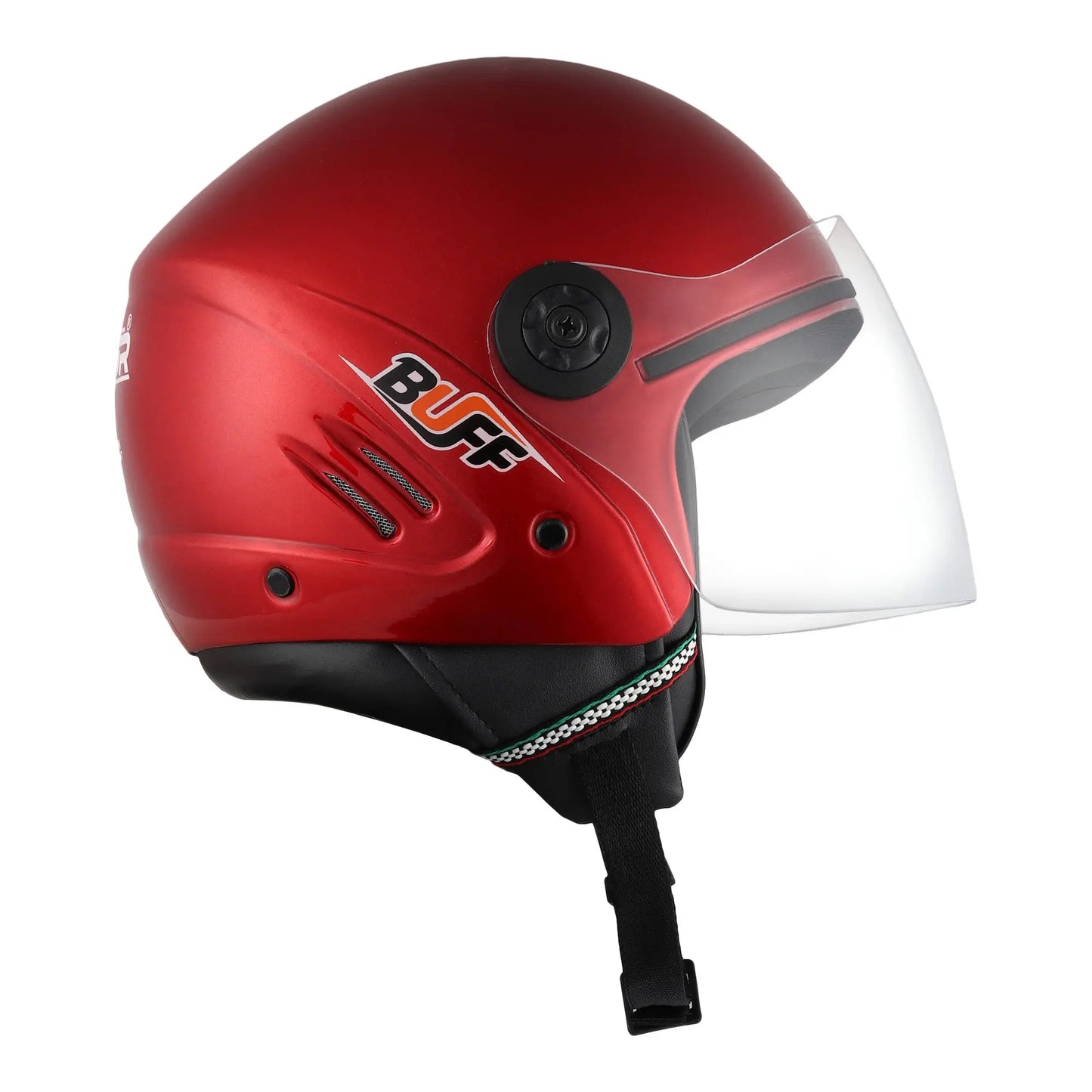 Open Face Motorcycle Helmet ISI Certified for Men & Women - Medium (Red) My StoreXinor Helmet ISI Certified By Xinor