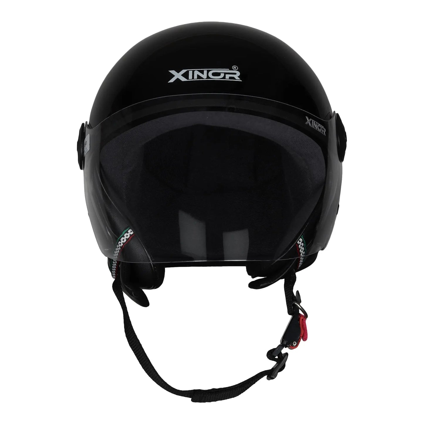 Open Face Motorcycle Helmet ISI Certified for Men & Women - Medium (Black) My StoreXinor Helmet ISI Certified By Xinor