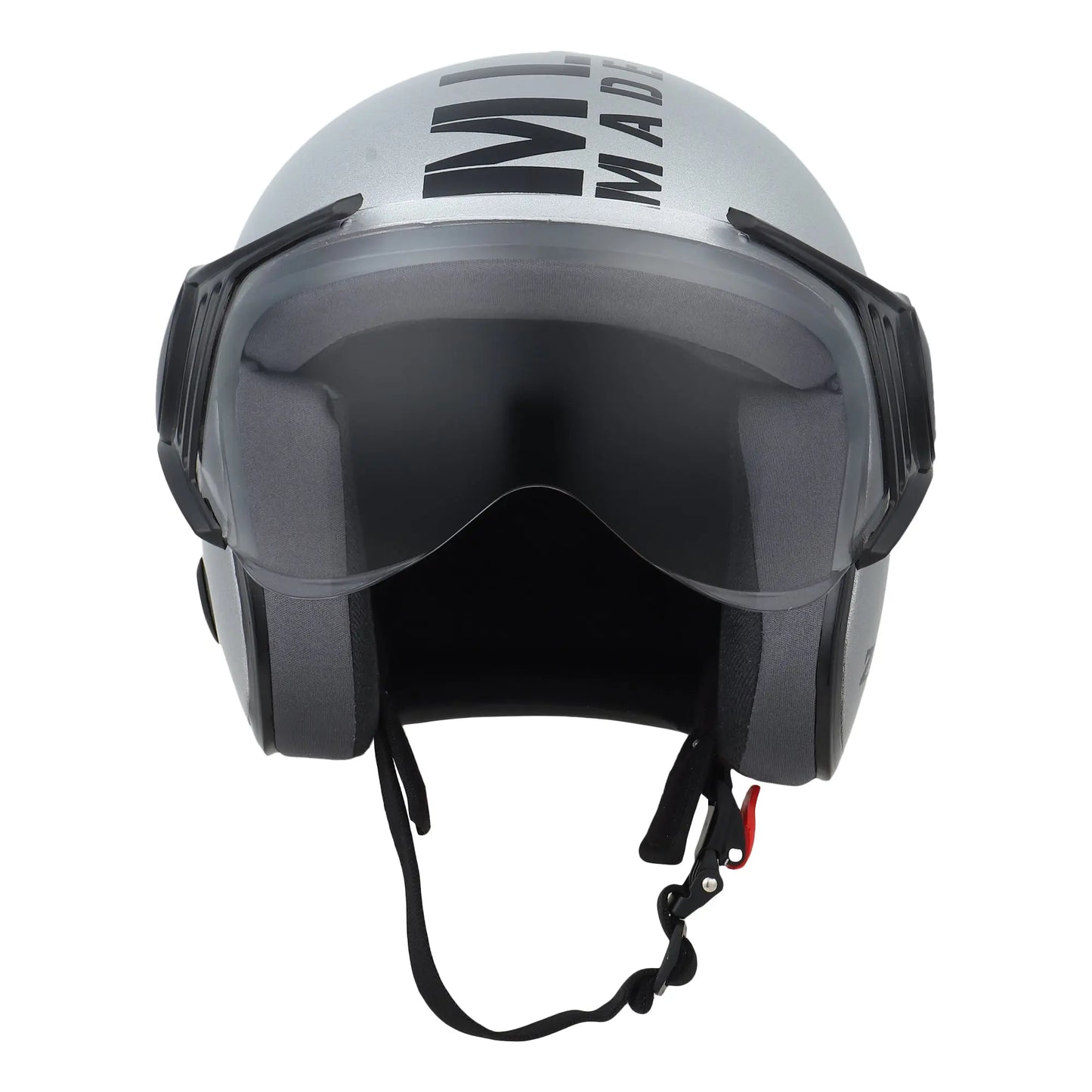 Zitro Open Face Helmet for Motorcycle & Bike ISI Certified - Medium (Silver) Xinor HelmetXinor Helmet ISI Certified By Xinor