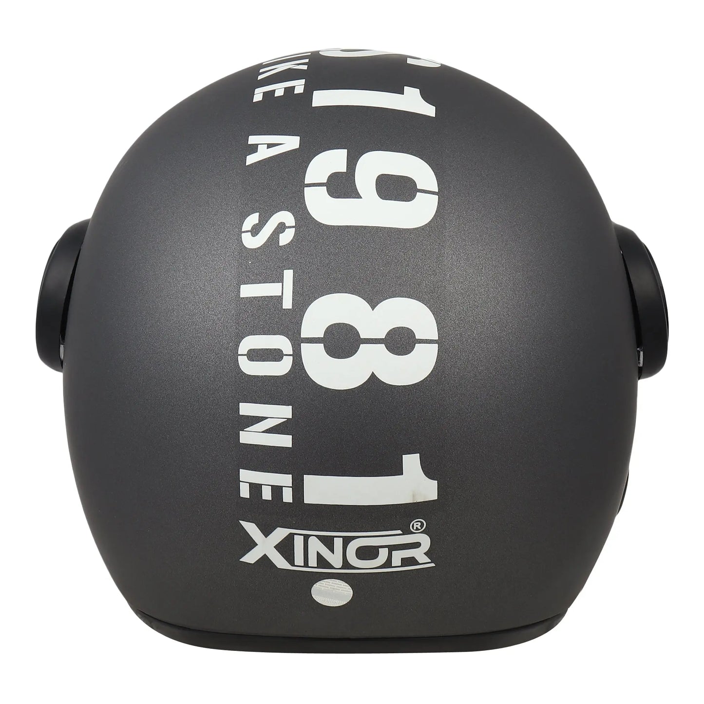 Zitro Open Face Helmet for Motorcycle & Bike ISI Certified - Medium (Metal Grey) Xinor HelmetXinor Helmet ISI Certified By Xinor