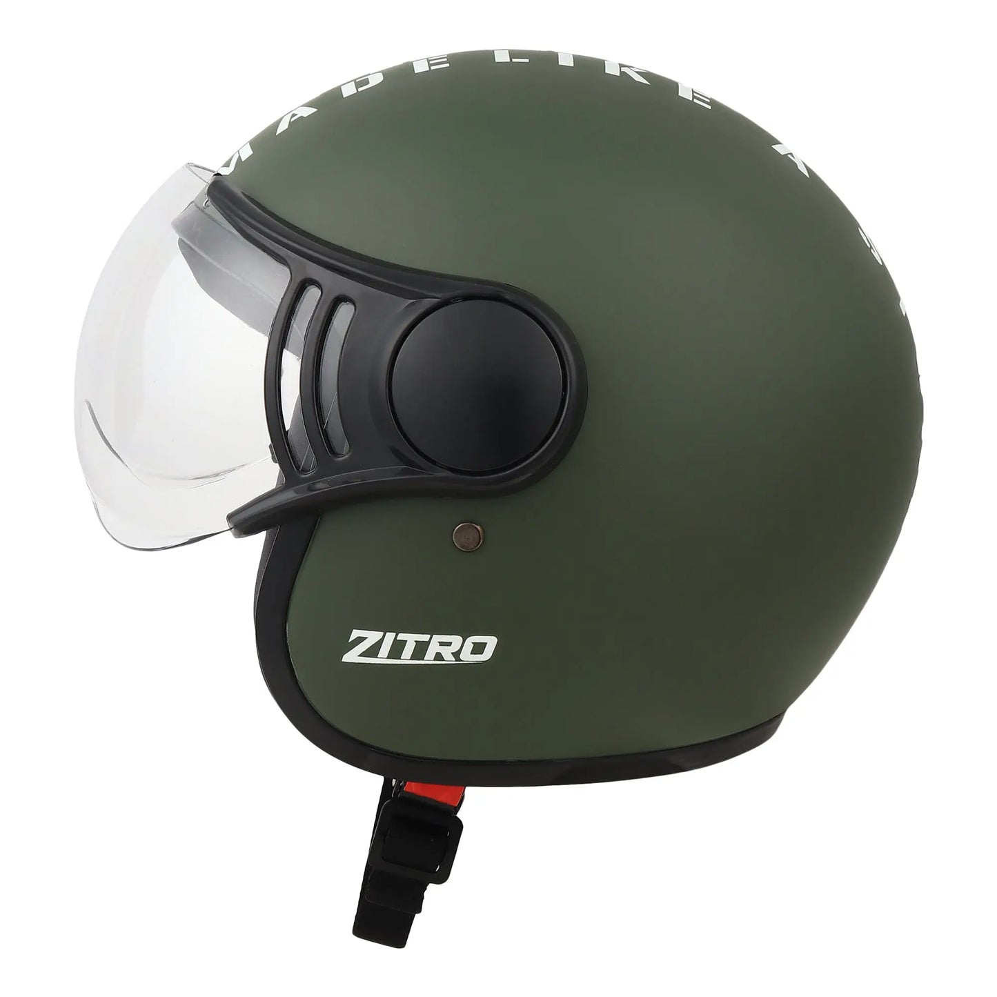 Zitro Open Face Helmet for Motorcycle & Bike ISI Certified - Medium (MT Green) Xinor HelmetXinor Helmet ISI Certified By Xinor