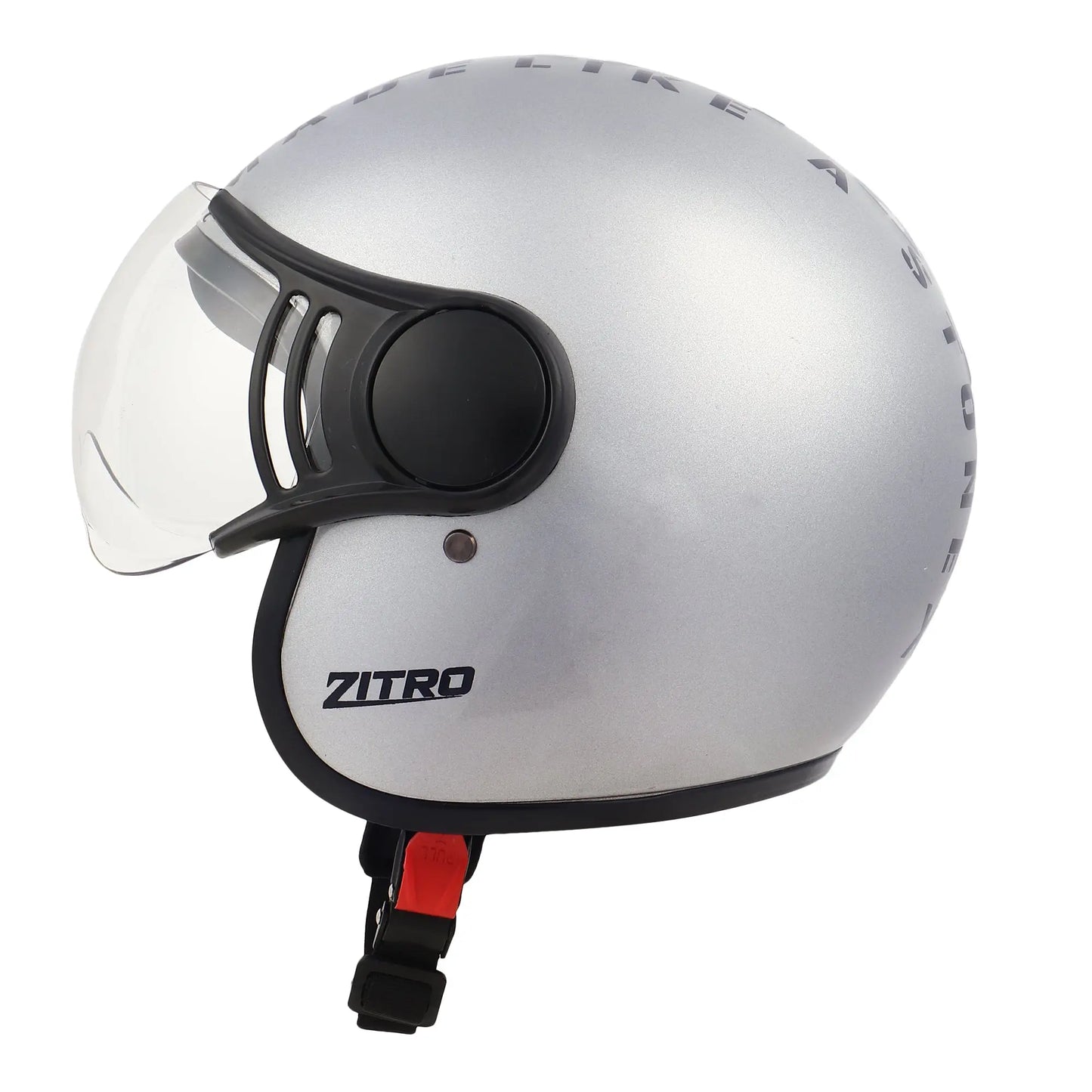 Zitro Open Face Helmet for Motorcycle & Bike ISI Certified - Medium (Silver) Xinor HelmetXinor Helmet ISI Certified By Xinor