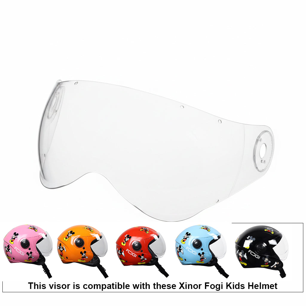 Fogi Kids Helmet Visor Replacement – Genuine Clear Visor for ISI Certified Fogi Kids Helmet