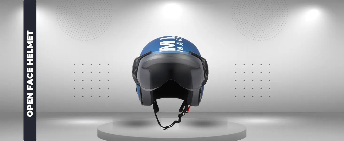 Zitro Open Face Helmet for Motorcycle & Bike ISI Certified - Medium (MT Blue) Xinor HelmetXinor Helmet ISI Certified By Xinor