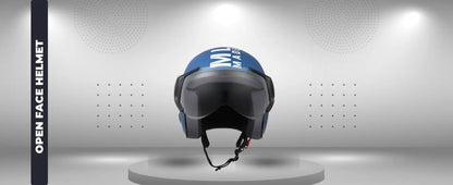 Zitro Open Face Helmet for Motorcycle & Bike ISI Certified - Medium (MT Blue) Xinor HelmetXinor Helmet ISI Certified By Xinor
