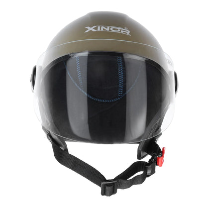 Xinor Nexo Half Helmet for Men and Women -Medium (Strom) My StoreXinor Helmet ISI Certified By Xinor