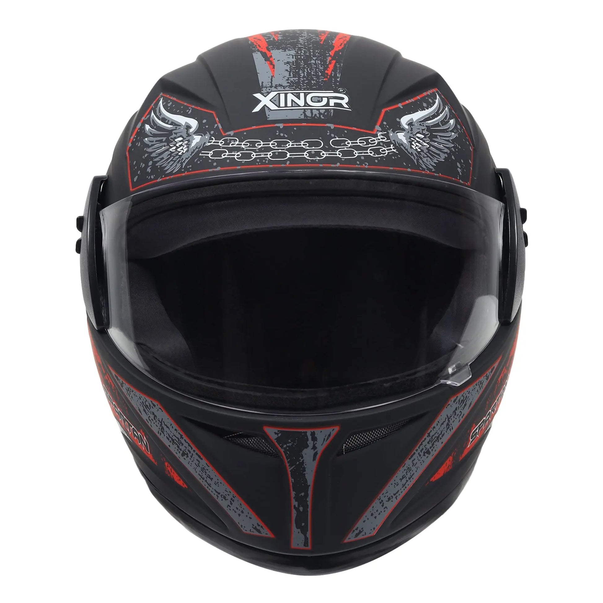 Xinor Full Face Helmet Motorcycle Riding ISI Certified - Medium (Red Decor 2) Xinor HelmetXinor Helmet ISI Certified By Xinor