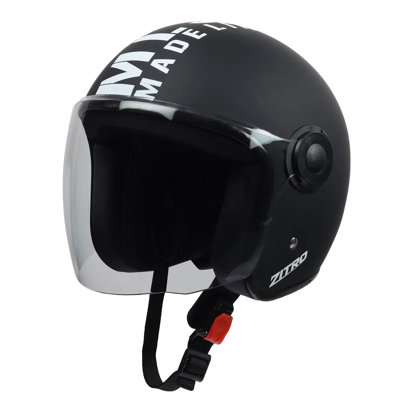Open face Helmet for Motorcycle ISI certified Helmet with Long Visor for Men & Women -Medium (MT Black) Xinor HelmetXinor Helmet ISI Certified By Xinor