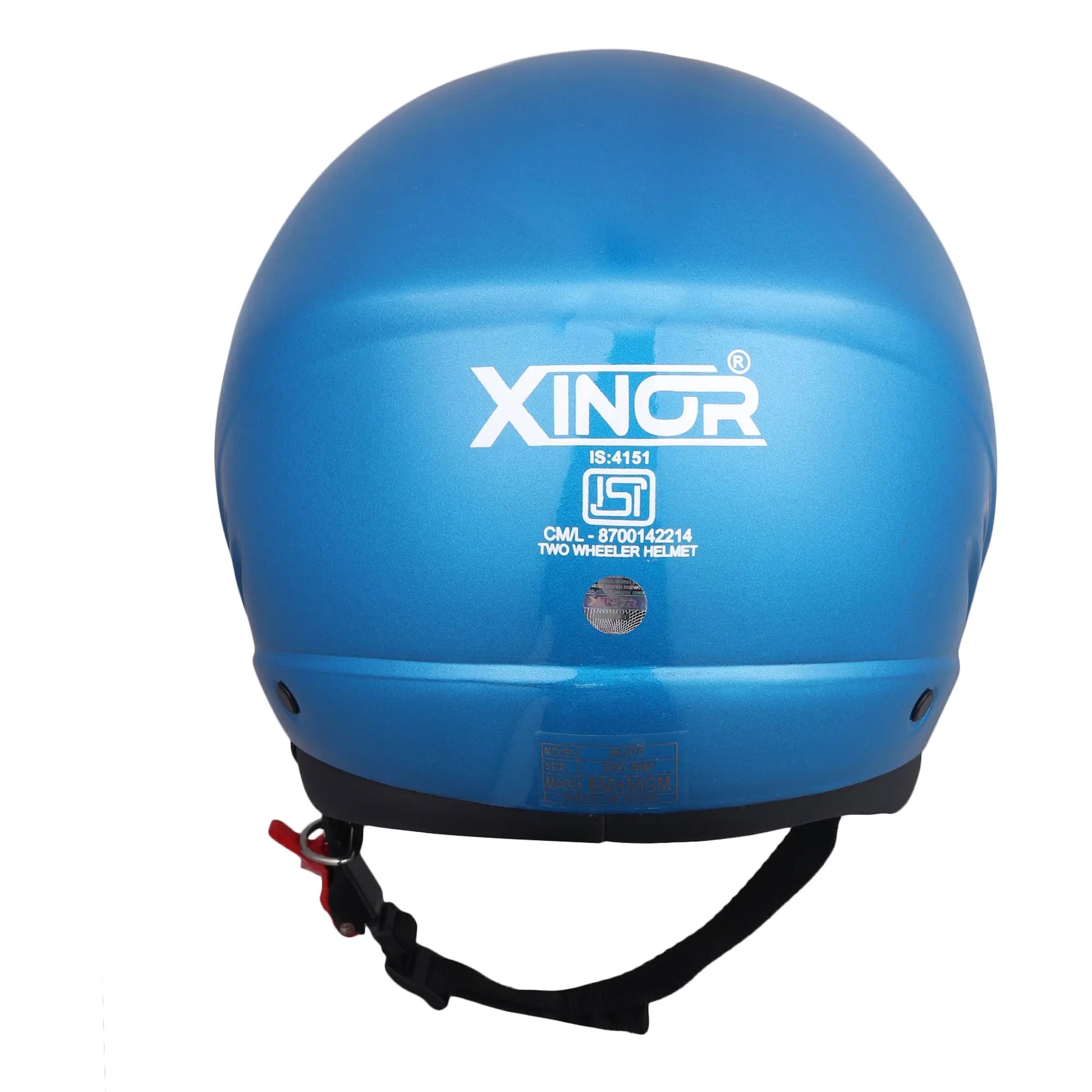 Open Face Motorcycle Helmet ISI Certified for Men & Women - Medium (Blue) My StoreXinor Helmet ISI Certified By Xinor