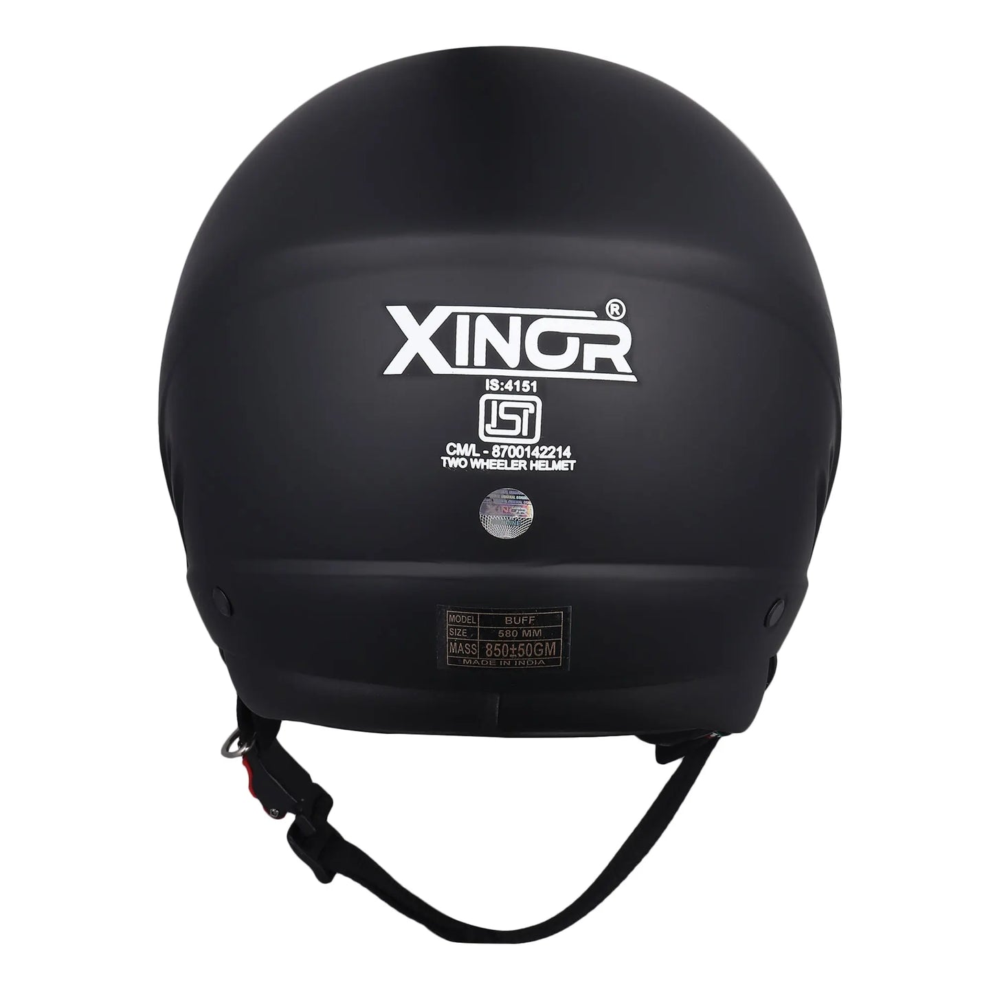 Open Face Motorcycle Helmet ISI Certified for Men & Women - Medium (MT Black) XinorXinor Helmet ISI Certified By Xinor