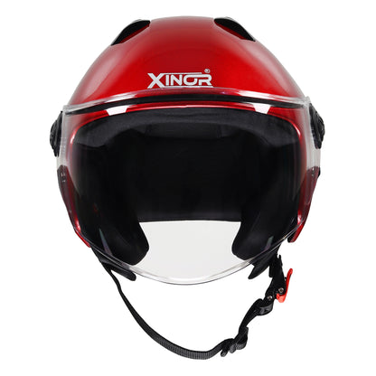 Xinor Spike Open Face Motorcycle Helmet | ISI Certified | Medium