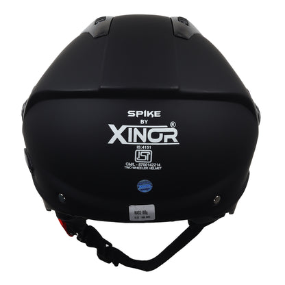 Xinor Spike Open Face Motorcycle Helmet | ISI Certified | Medium