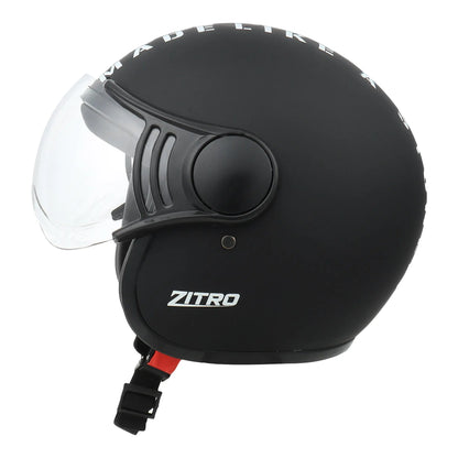 Zitro Open Face Helmet for Motorcycle & Bike ISI Certified - Medium (MT Black) Xinor HelmetXinor Helmet ISI Certified By Xinor