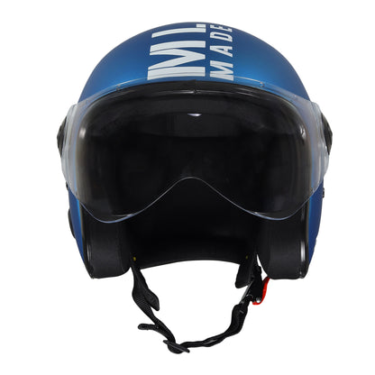 Xinor Zitro Open Face Helmet with Clear Visor | ISI Certified Size 580mm (M) |