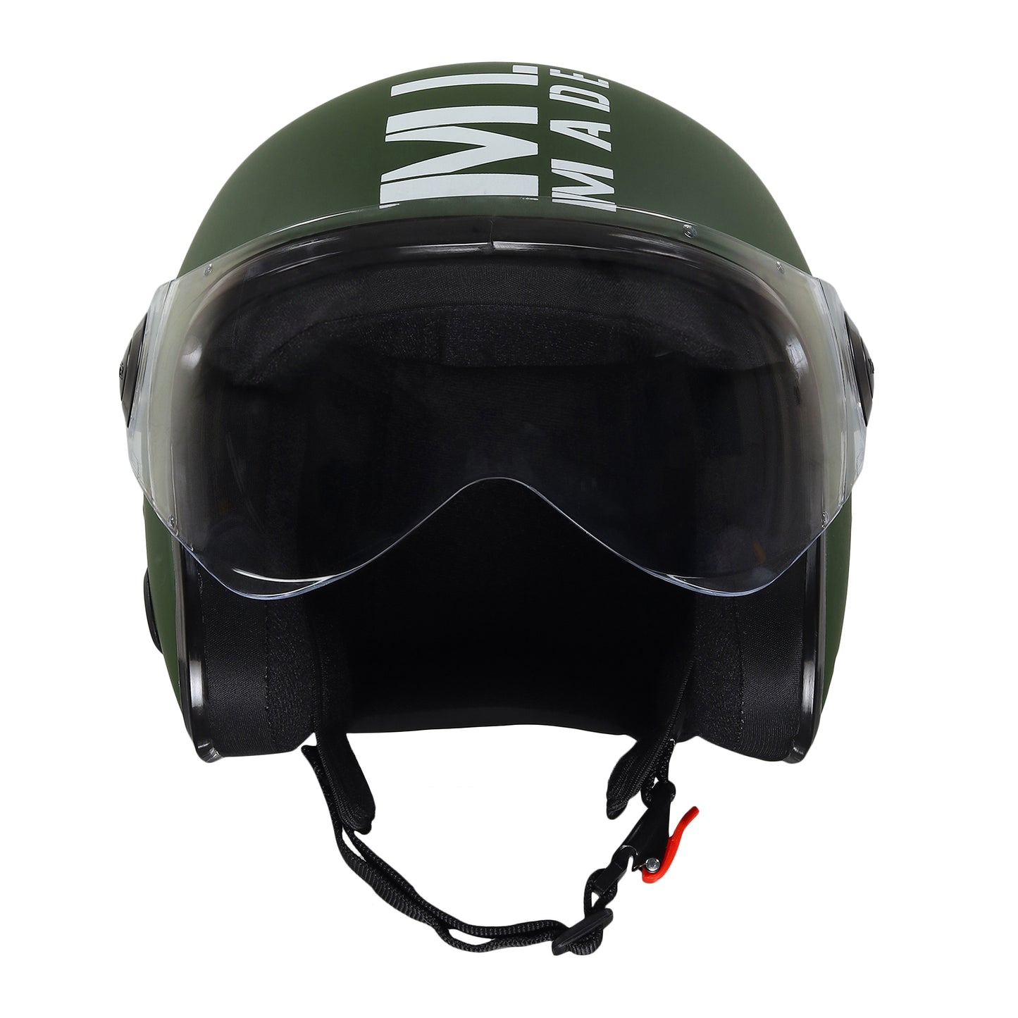 Xinor Zitro Open Face Helmet with Clear Visor | ISI Certified Size 580mm (M) |