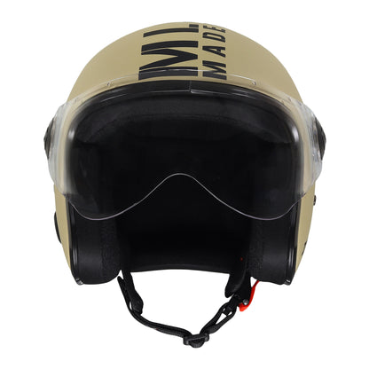 Xinor Zitro Open Face Helmet with Clear Visor | ISI Certified Size 580mm (M) |