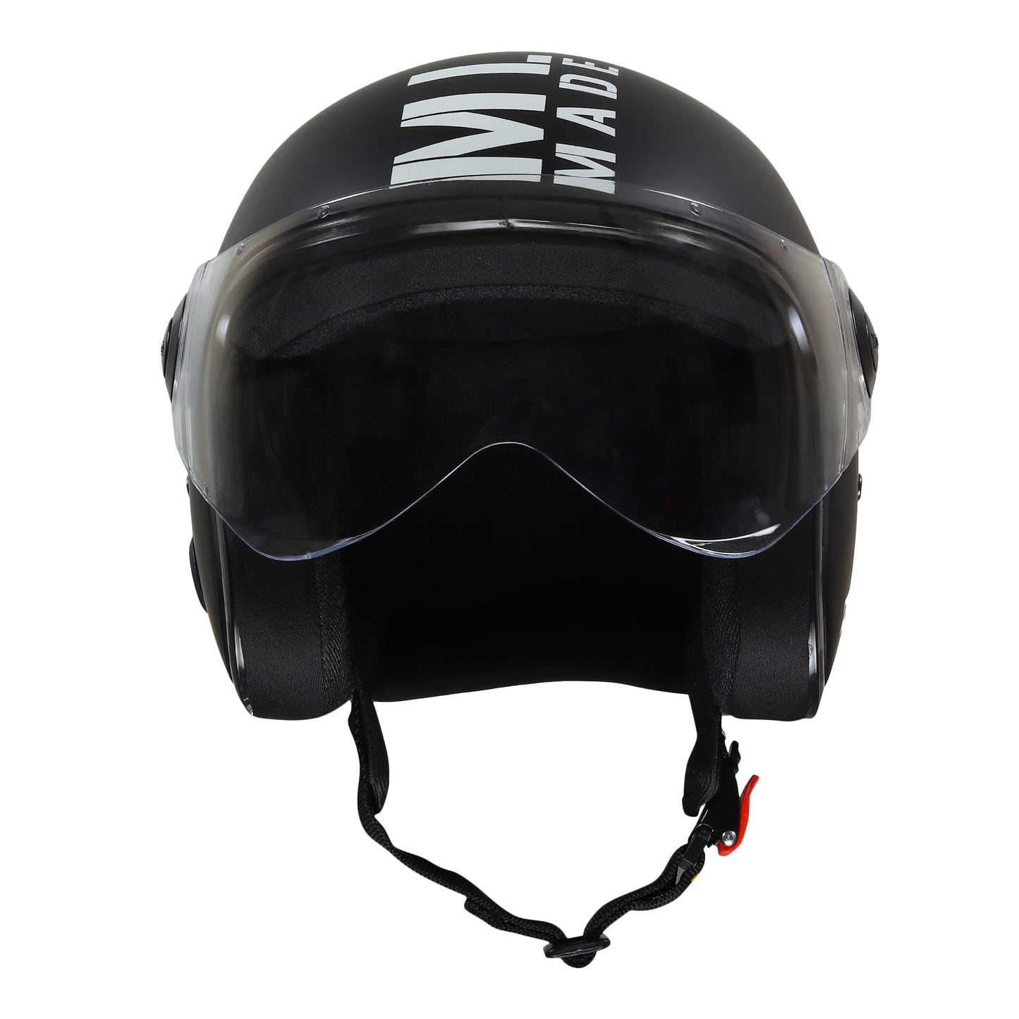 Xinor Zitro Open Face Helmet with Clear Visor | ISI Certified Size 580mm (M) |