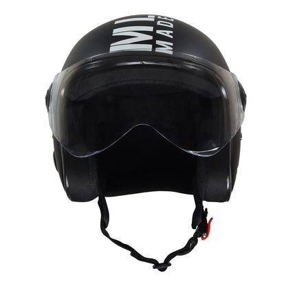 Xinor Zitro Open Face Helmet with Clear Visor | ISI Certified Size 580mm (M) |