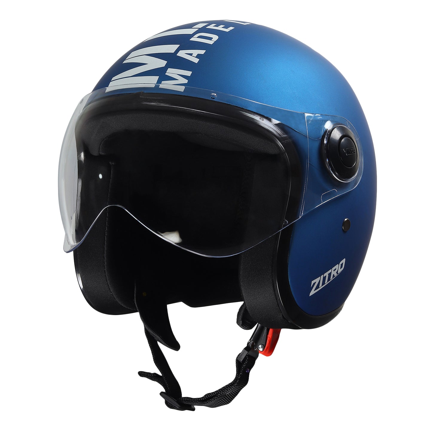 Xinor Zitro Open Face Helmet with Clear Visor | ISI Certified Size 580mm (M) |