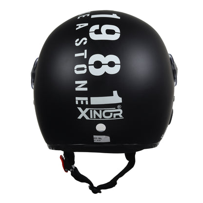 Xinor Zitro Open Face Helmet with Clear Visor | ISI Certified Size 580mm (M) |