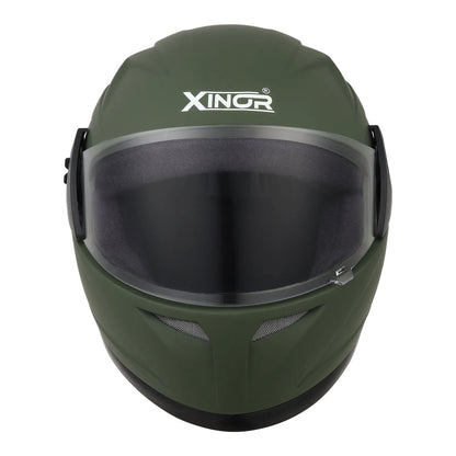 Xinor Full Face Helmet Motorcycle Riding ISI Certified - Medium (MT Green) Xinor HelmetXinor Helmet ISI Certified By Xinor