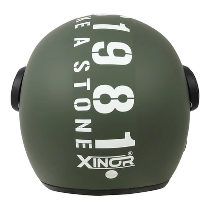 Zitro Open Face Helmet for Motorcycle & Bike ISI Certified - Medium (MT Green) Xinor HelmetXinor Helmet ISI Certified By Xinor